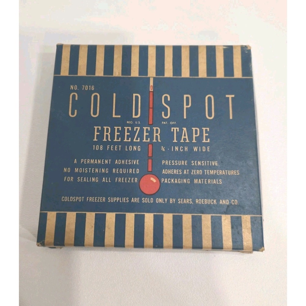 Vintage Cold Spot Freezer Tape Sears Roebuck and Co No 7016 Advertising Prop
